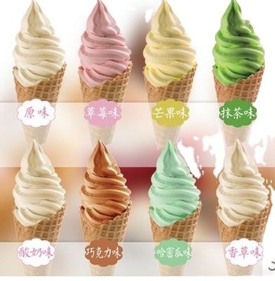 Mezcla de helados blandos en polvo vainilla matcha chocolate fresa para almacenamiento en ventilación seca