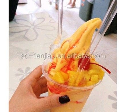 Sabor de mango Servir helado en polvo suave para Asia América del Sur África Oriente Medio