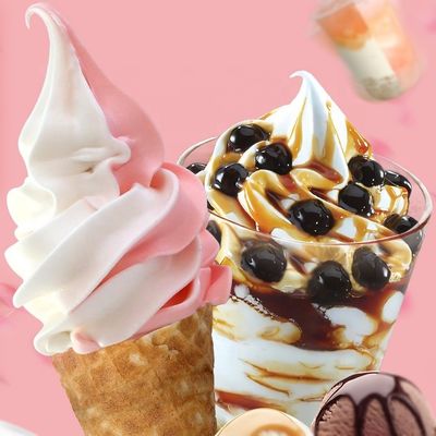 Glaseado blanco sabor a leche polvo instantáneo en mezcla de helado en polvo blando