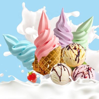 Glaseado blanco sabor a leche polvo instantáneo en mezcla de helado en polvo blando