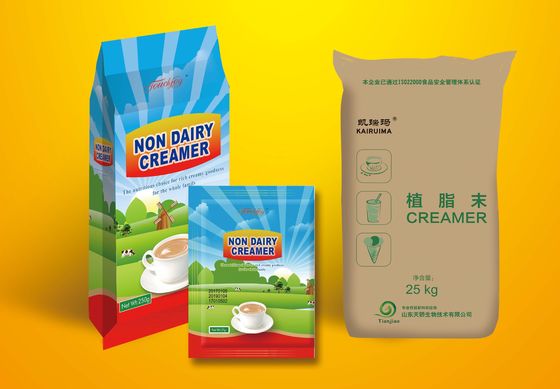 Contenedor de crema de café no láctea con un contenido de grasa del 5% al 80% Muestras libres