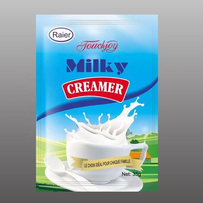 15 g 20 g 35 g 250 g Sachet de crema no láctea para almacenamiento en un lugar fresco y seco de 25 kg