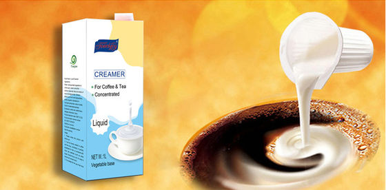 Crema de café no láctea líquida blanca con una vida útil de 9 meses