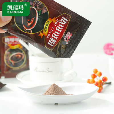 Bebida de malta de chocolate sin azúcar concentrado en polvo con sabor característico al cacao